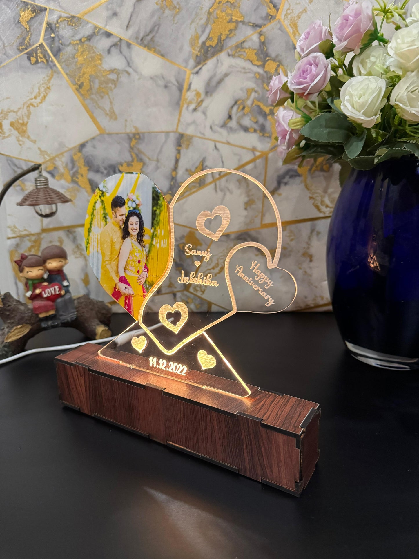 photo Personalized Couple Photo Acrylic Lamp -