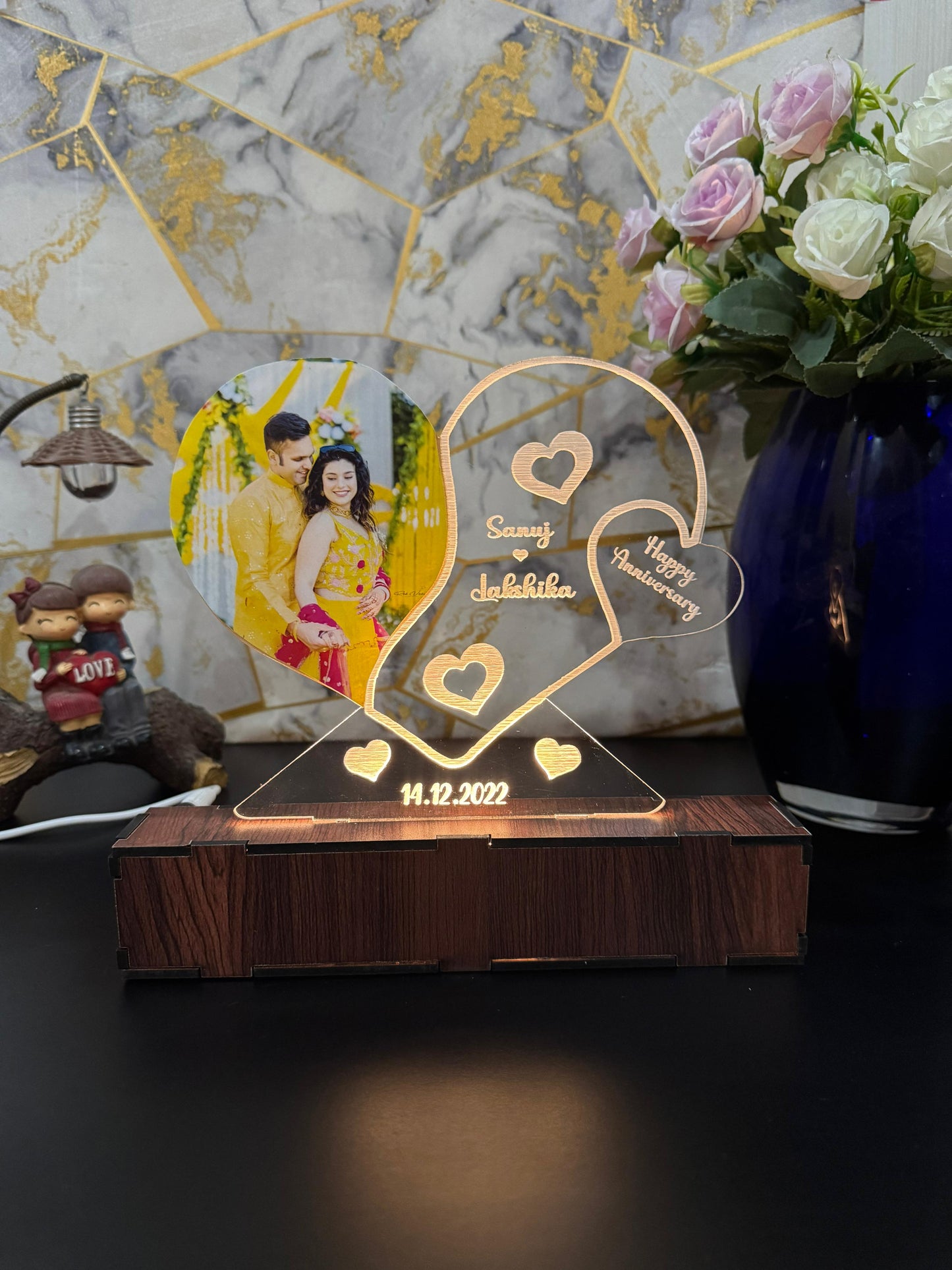 photo Personalized Couple Photo Acrylic Lamp -