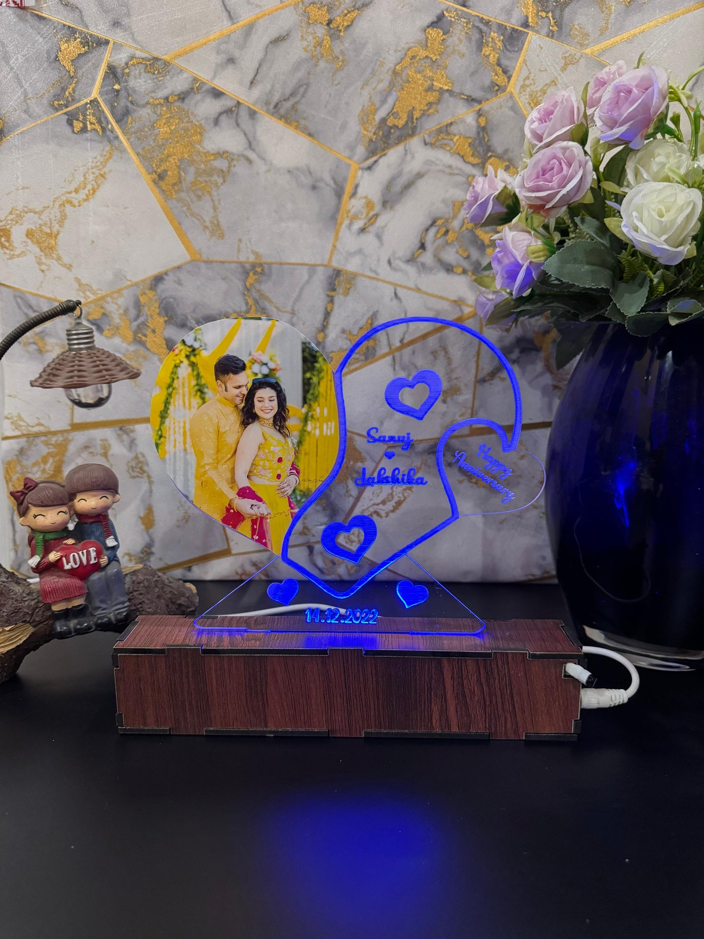 photo Personalized Couple Photo Acrylic Lamp -
