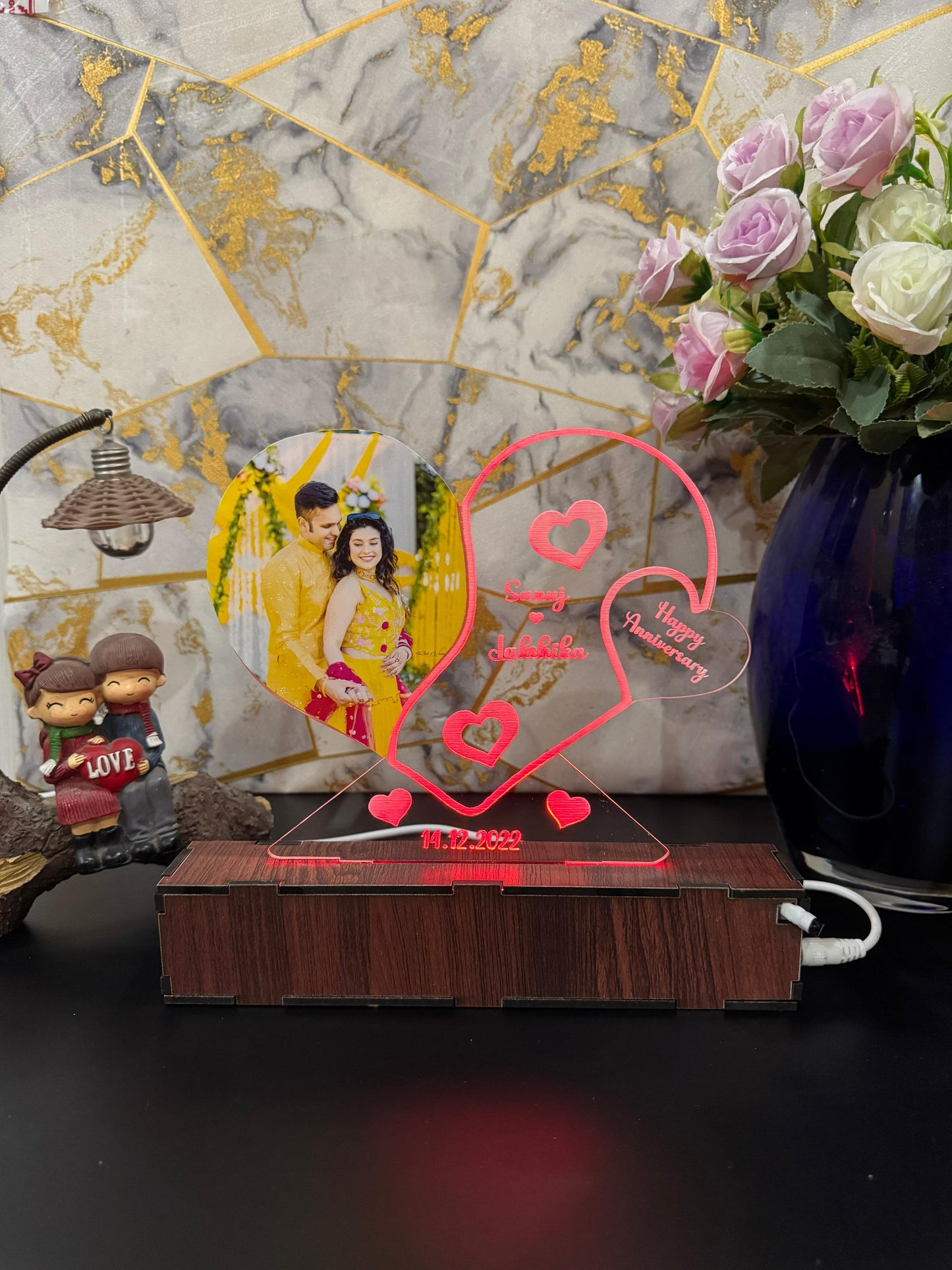 photo Personalized Couple Photo Acrylic Lamp -