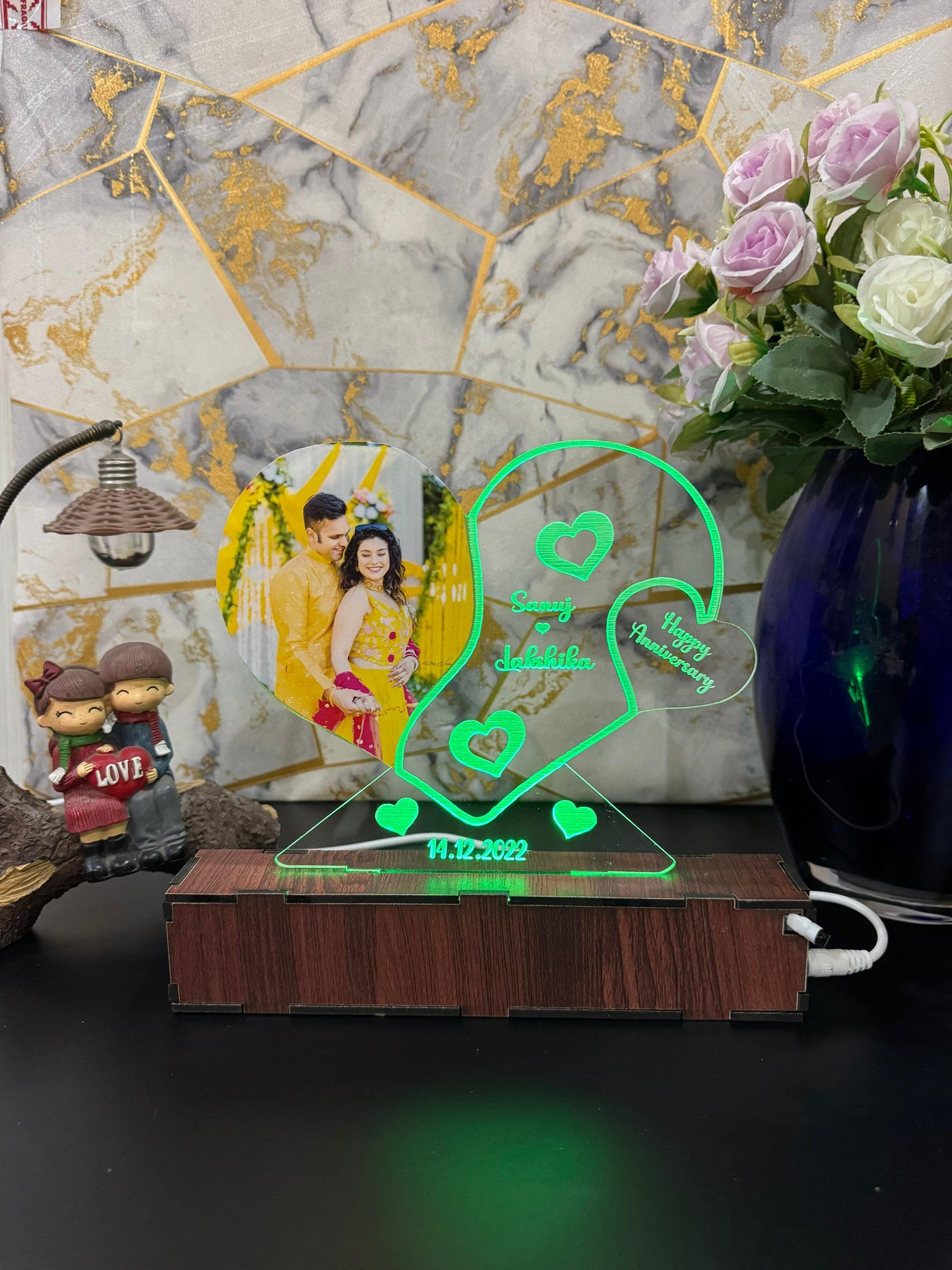 photo Personalized Couple Photo Acrylic Lamp -