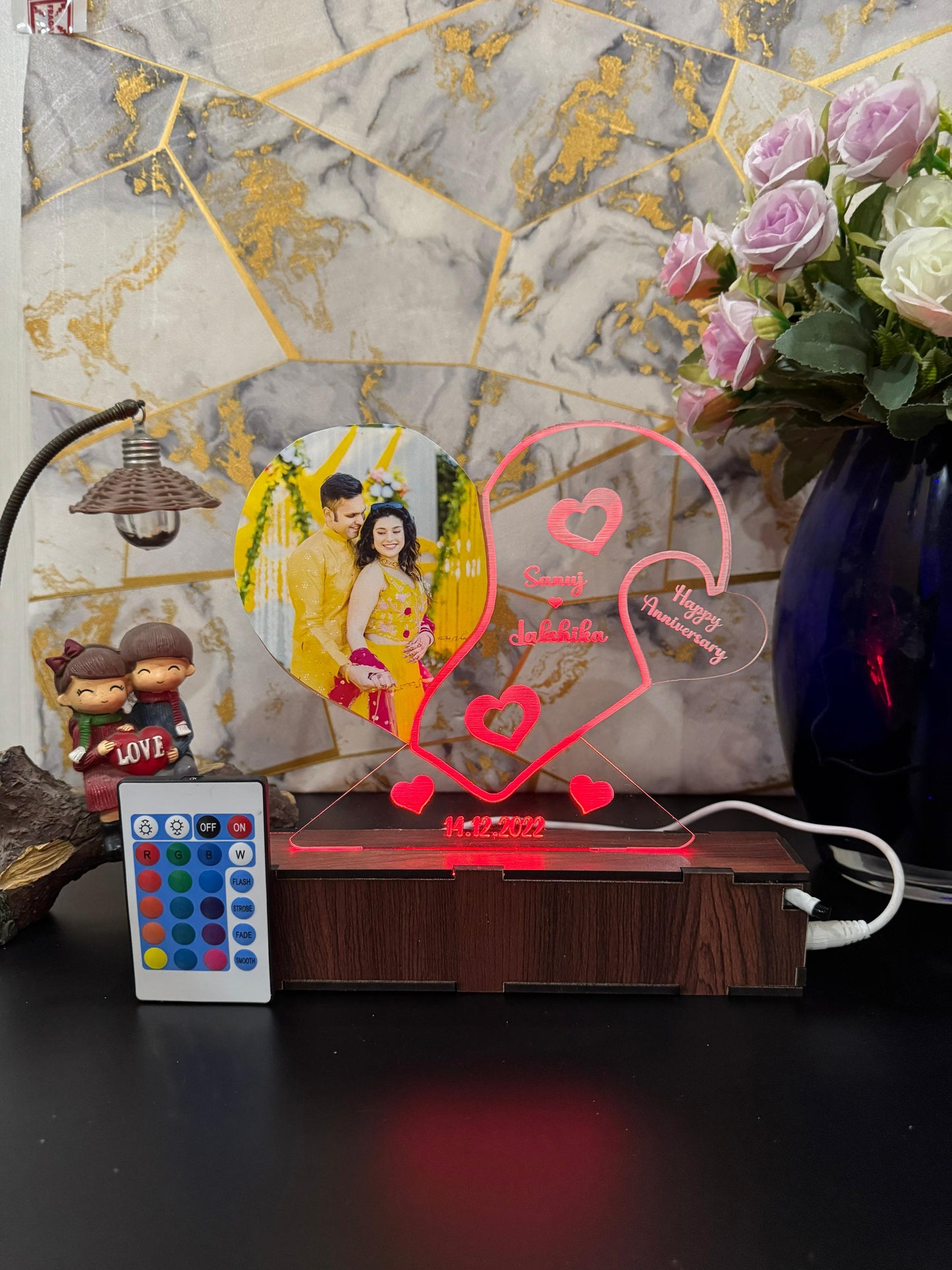 photo Personalized Couple Photo Acrylic Lamp -