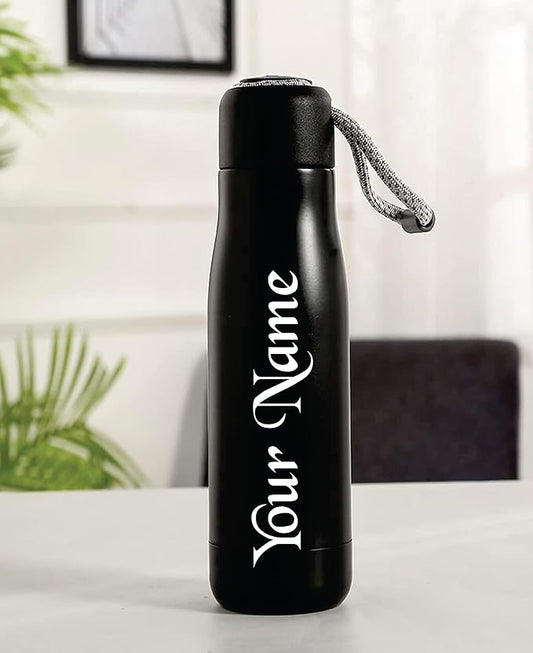 Customized Water Bottle with Name Stainless Steel Vacuum Insulated Water Bottle, Thermal Flask, Thermos Coffee Travel Mug, Double Walled Metal Tumbler, Keeps Cold And Hot, Leak-proof Lid 550ml