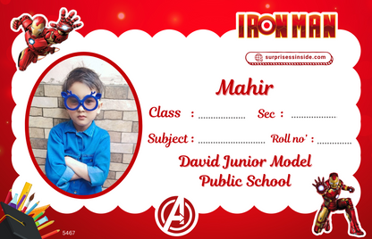 Customize Name Slips for Kids Notebooks and Books