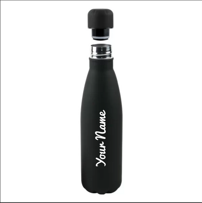 Premium Soft Touch Matt Cola Bottles in Stainless Steel, 500ml