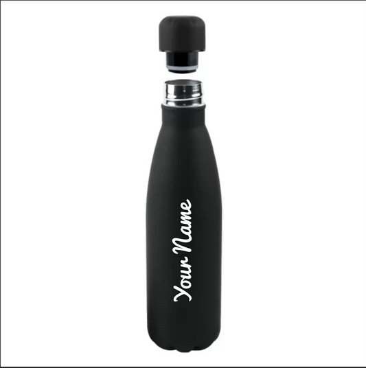 Premium Soft Touch Matt Cola Bottles in Stainless Steel, 500ml