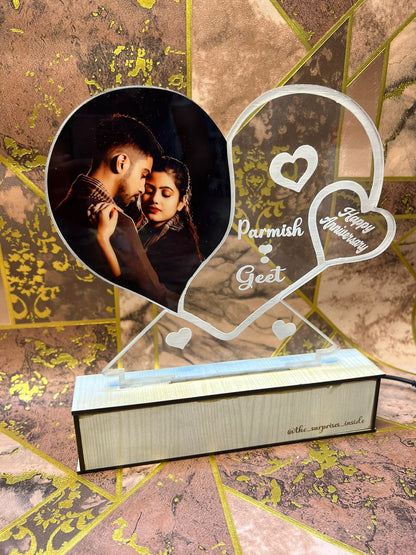 photo Personalized Couple Photo Acrylic Lamp -