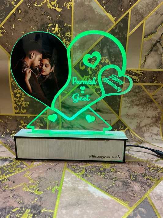 photo Personalized Couple Photo Acrylic Lamp -