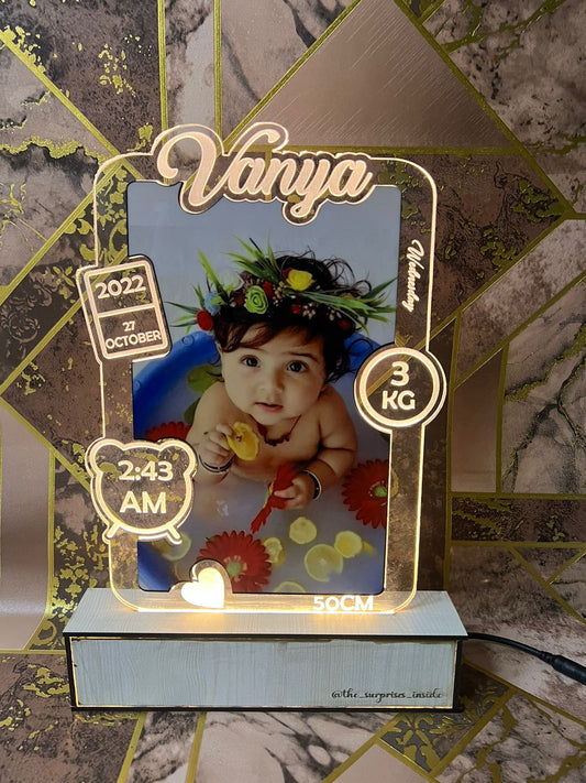 Baby photo Personalized Couple Photo Acrylic Lamp