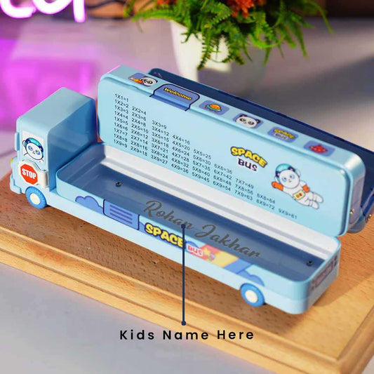 Customized Space Bus Pencil Box