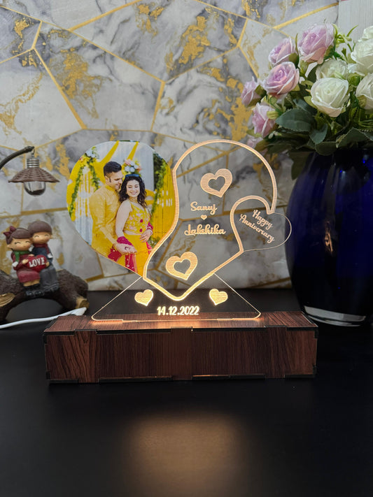 photo Personalized Couple Photo Acrylic Lamp -